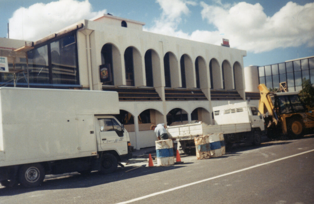 Roadworks Outside Lion Tavern