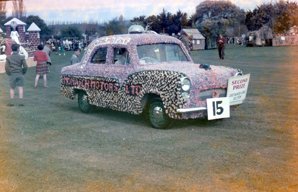 Monarch Motors Decorated Car 1957