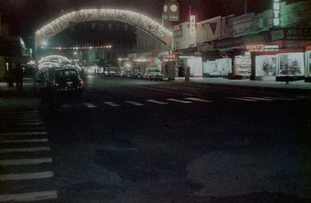 Heretaunga Street Night View During Blossom Week