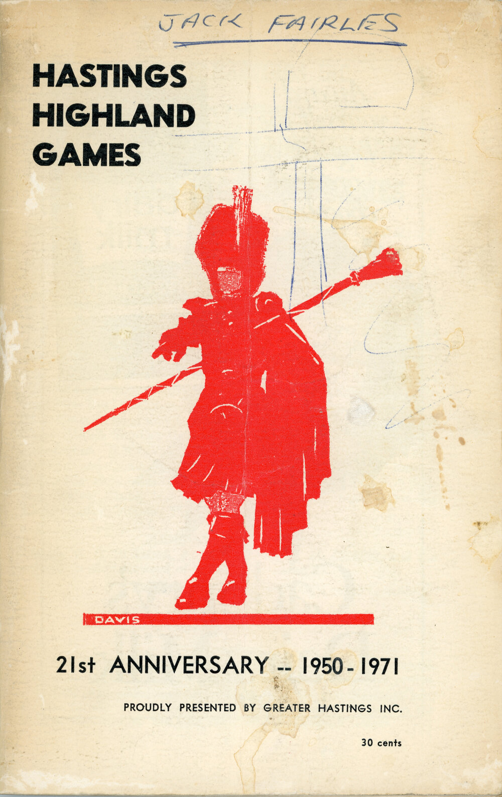 Highland Games 21st Anniversary Programme