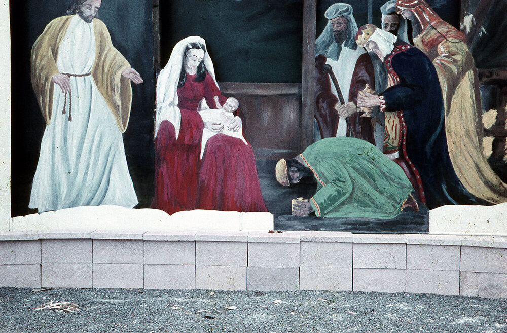 Painted Nativity Scene