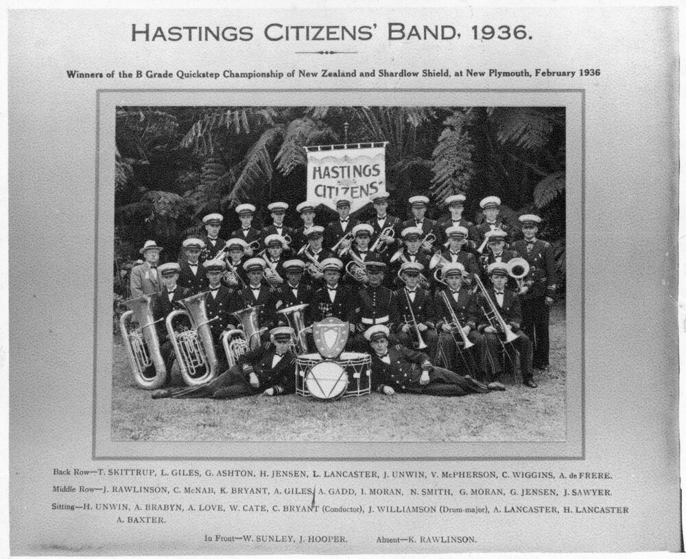 Hastings Citizens Band 1936