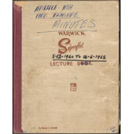 Minute Book 1960 to 1965
