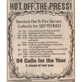 Callouts for September 1994