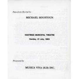 Michael Houstoun Recital Programme