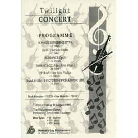 Twilight Concert Programme
