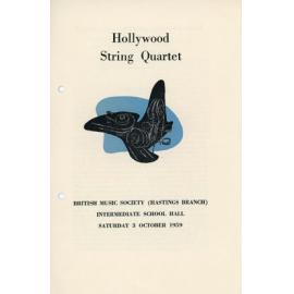 Hollywood String Quartet Programme
