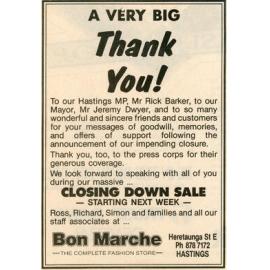Bon Marche Advertisements