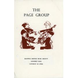 Chamber Music Programmes 1962