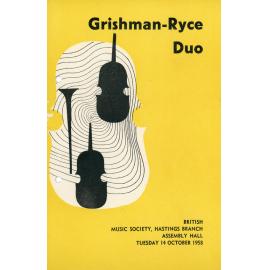 Grishman-Ryce Duo Concert Programme
