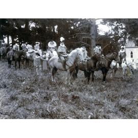 Shakespearean Pageant - Group Portrait on Horses
