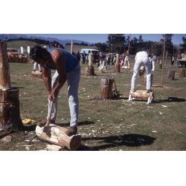 Woodchopping at Tikokino