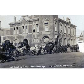 Mail Coaches at Post Office, Hastings