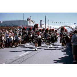 Pipe Band in Blossom Parade 1962
