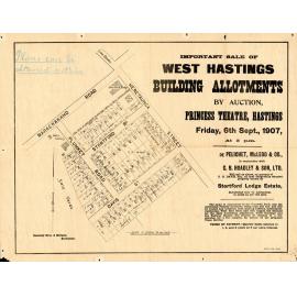 Plan of Town Sections, West Hastings