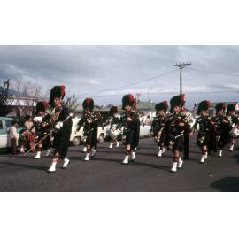 Pipe Band at Hastings Blossom Festival 1970