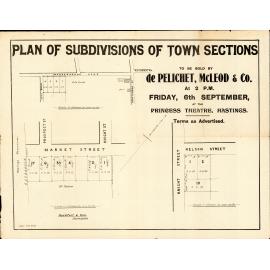 Plan of Subdivisions of Town Sections