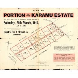 Plan of Portion of Karamu Estate