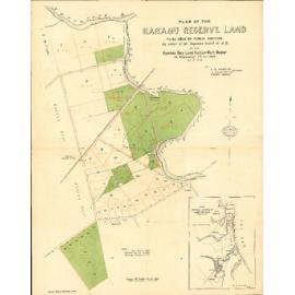 Plan of Karamu Reserve Land 1888