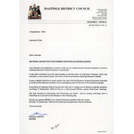 Letters to Jeanette Odell from Jeremy Dwyer