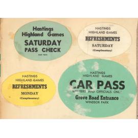 Highland Games Passes and Ribbon