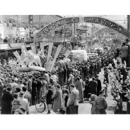 Blossom Parade in Heretaunga Street 1956
