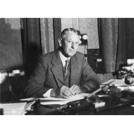Mayor George Maddison at Desk