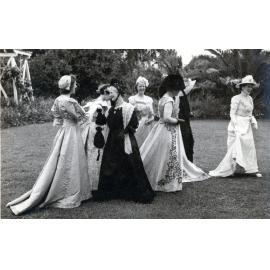 Seven Women in Vintage Gowns