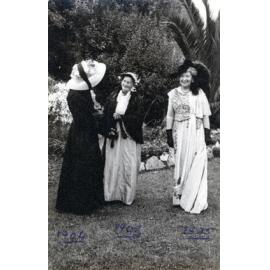 Three Women in Vintage Gowns