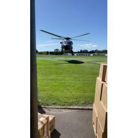 NH90 Helicopter Landing at Showgrounds 2023