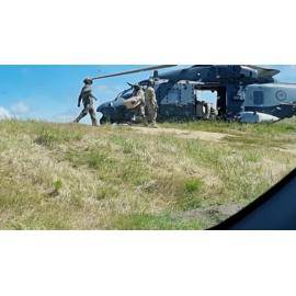 NH90 Helicopter Delivering Supplies 2023