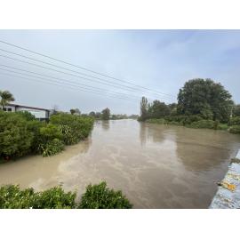 Flooded Karamū Stream