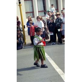 Boy With Tongan Flag 1999