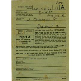 National Insurance Card