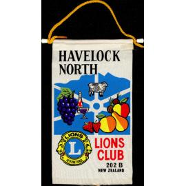 Lions Club Banner Havelock North
