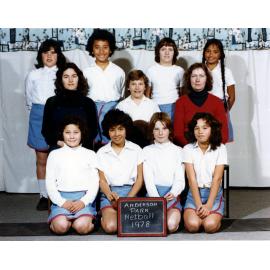 Anderson Park School Netball 1978