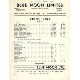 Blue Moon Price Lists