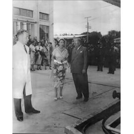 Queen Elizabeth with Sir James Wattie