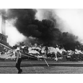 Main Steam Pipe Destroyed by Fire