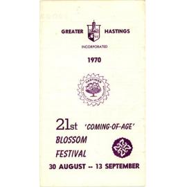 Hastings Blossom Festival Programme 1970
