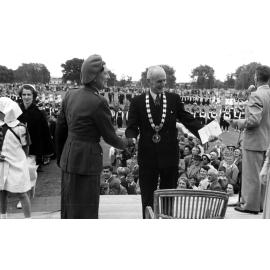 Mayor Robert Douglas Brown with Gertrude Chapman