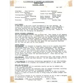 Newsletter May 1977