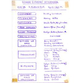 Senior Citizens Afternoon 1977