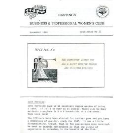 Newsletter November 1984