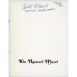 Kia Ngawari Maori Concert Programme