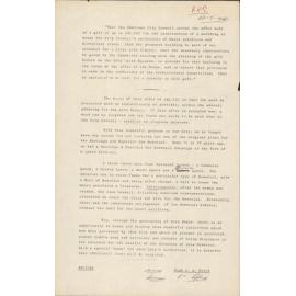 Hastings City Council Collection Gift