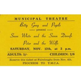 Municipal Theatre Ticket