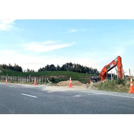Digger on Puketitiri Road