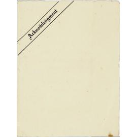 Acknowledgement Card