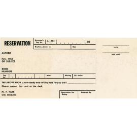 Book Reservation Form